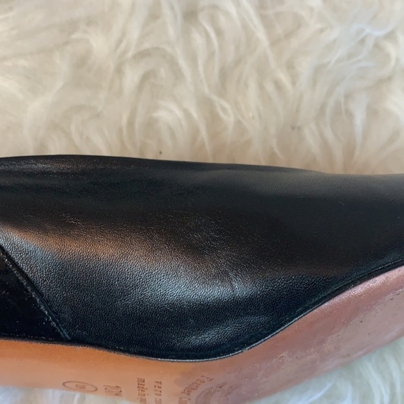 EVAN Picone Black Patent Feather Construction Pointed toe Pump Size 10 - Picture 15 of 15